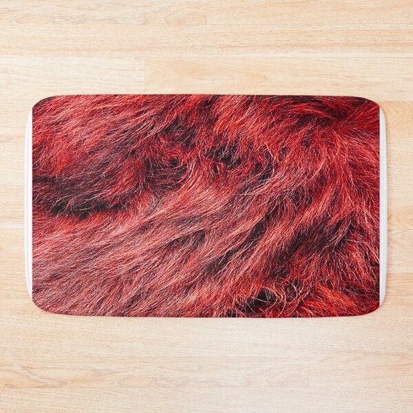 Item preview, Red Wool Skin Pattern Bed Sheet Design designed and sold by PodiShawna.