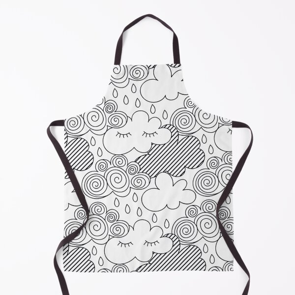 Item preview, Handpainted clouds and drops pattern designed and sold by urban-color.