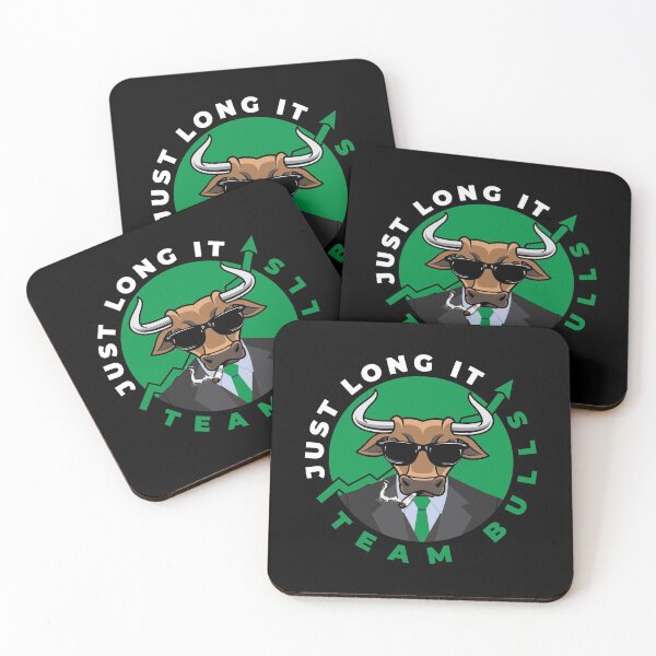 Item preview, Just Long It, Team Bulls, Crypto Trading, T-shirt design, Bulls Sticker, Crypto Sticker designed and sold by ShaykhUmer.