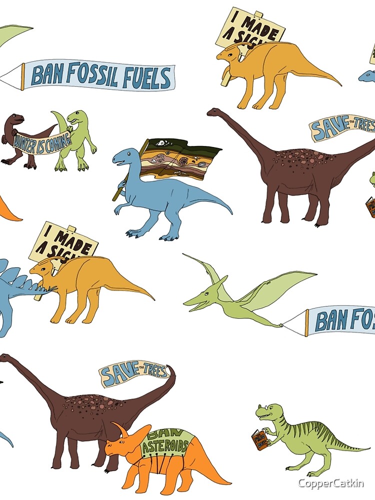 Dino Activists by CopperCatkin