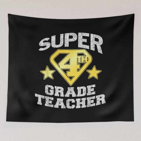 Item preview,  Super 4th Grade Teacher Hero designed and sold by lindaxse.