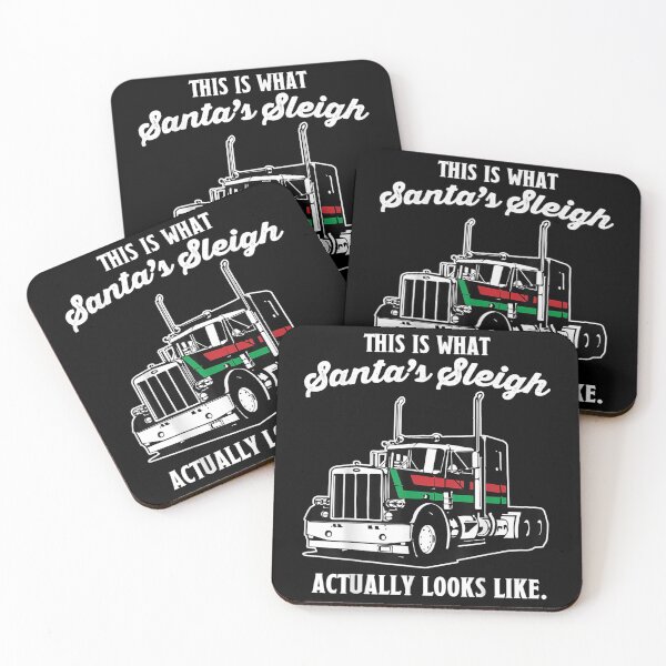 Item preview, Christmas Asphalt Cowboy Trucker Truck Driver designed and sold by lishakaren.