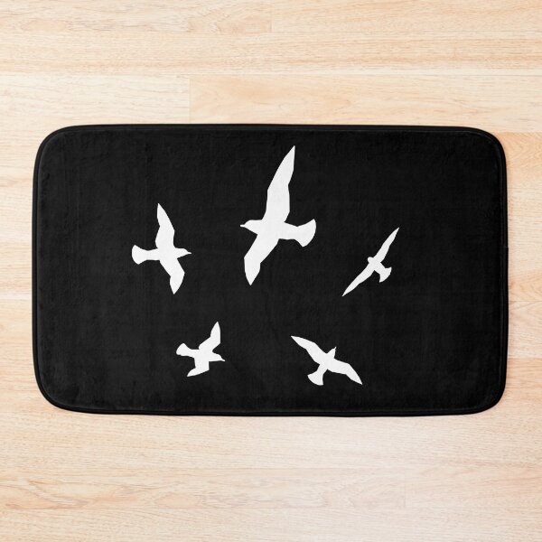 Item preview, White silhouettes with seagulls designed and sold by MIRO3D.