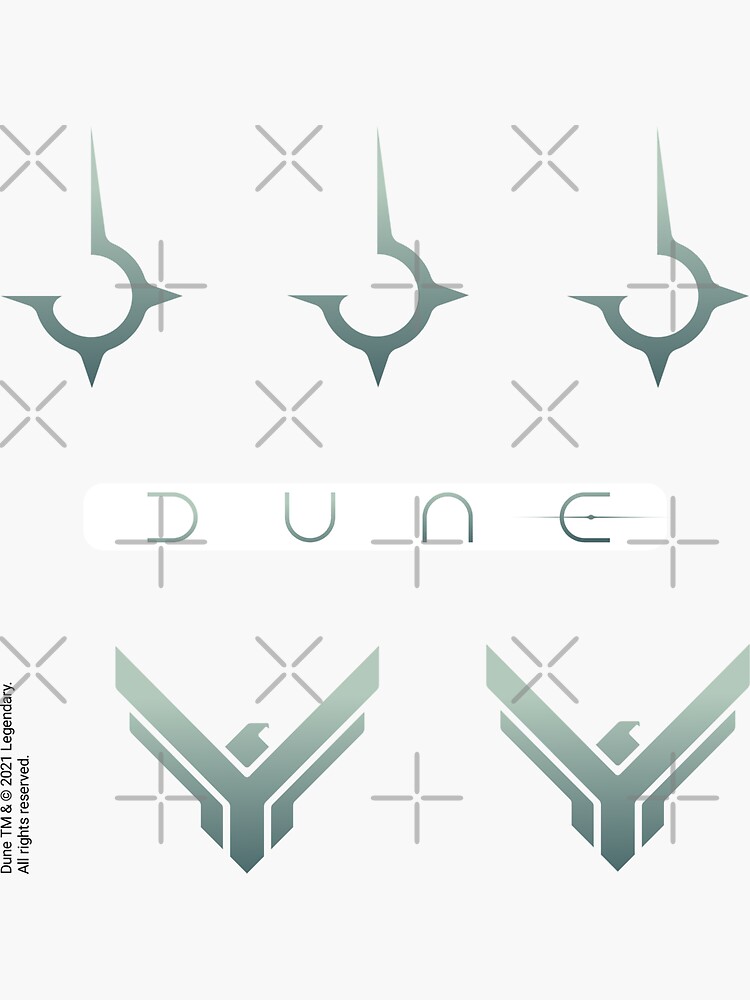 "Dune House Atreides House Harkonnen" Sticker for Sale by Projekt51