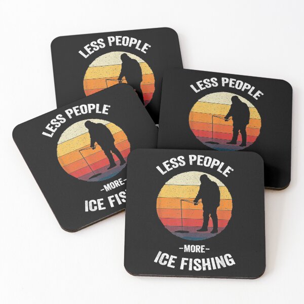Item preview,  Fishing Less People More Ice Vintage Winter designed and sold by lindaxse.