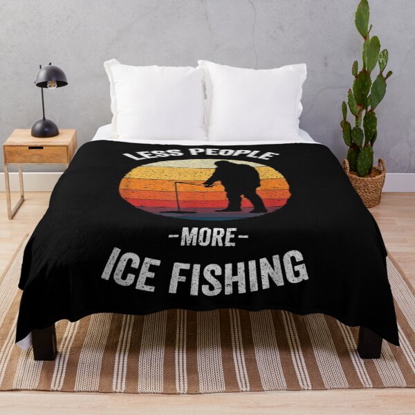 Item preview, Fishing Less People More Ice Vintage Winter designed and sold by lindaxse.
