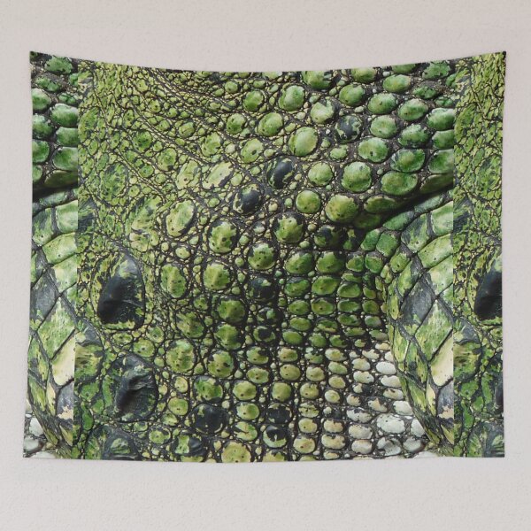 Item preview, Reptile Alligator Crocodile Skin Pattern Bed Sheet Design designed and sold by PodiShawna.