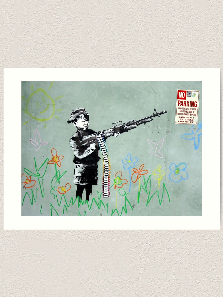 Banksy Crayon Boy Art