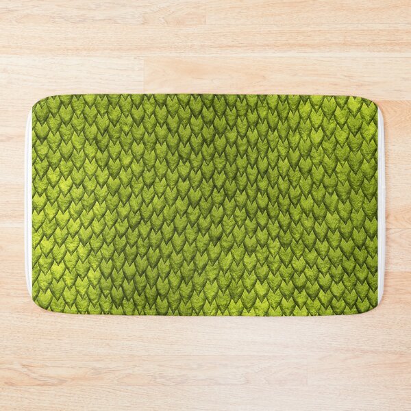 Item preview, Green Crocodile or Snake Skin Pattern Bed Sheet Design designed and sold by PodiShawna.