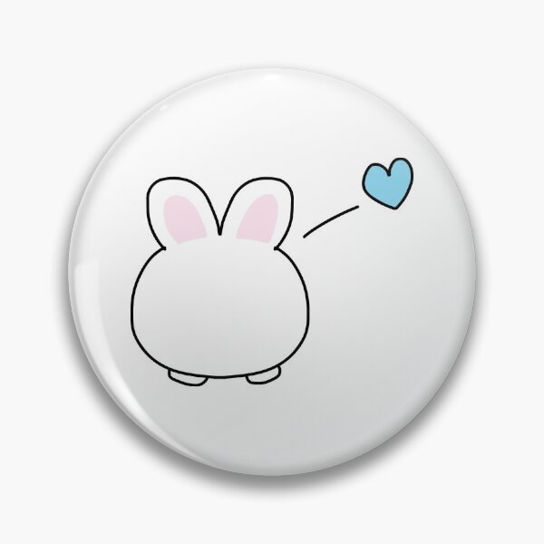 Item preview, Simple Bunny Rabbit (With Blue Heart) designed and sold by STUDIO-72.