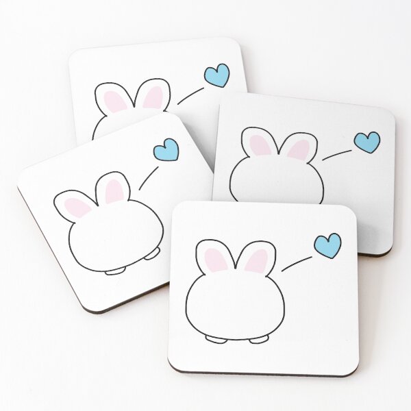 Item preview, Simple Bunny Rabbit (With Blue Heart) designed and sold by STUDIO-72.