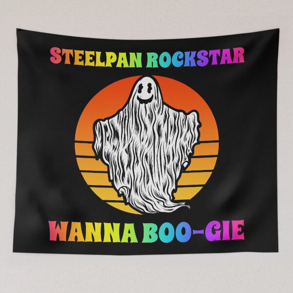Item preview, Steelpan Player Wanna Boogie Groovy Halloween Party Retro Vintage designed and sold by ojdart.