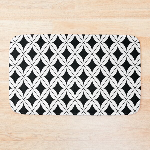 Item preview, Regal Black and White Diamond Pattern designed and sold by aprincessinsp.