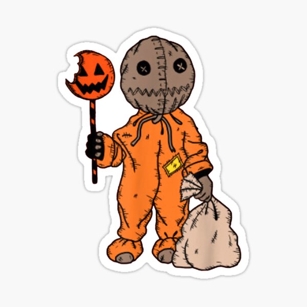 Trick Or Treat Sam Funny Halloween Forever October Sticker