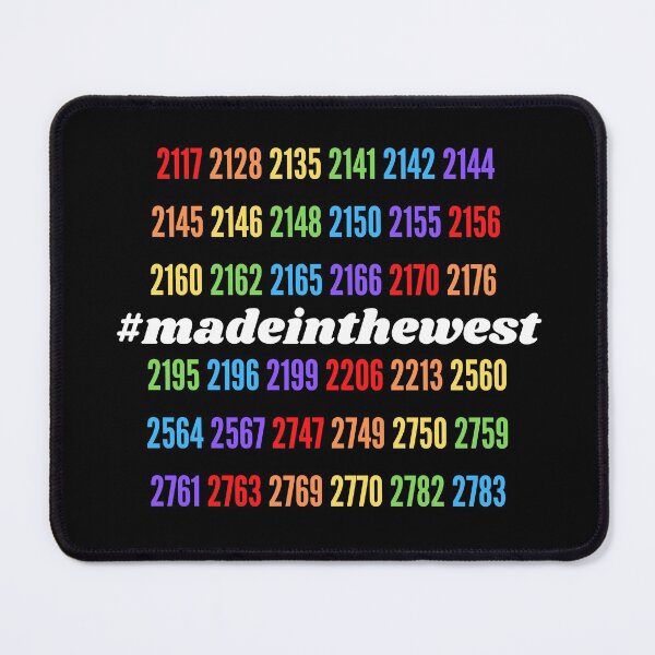 Made in the West Postcode Pride Mouse Pad