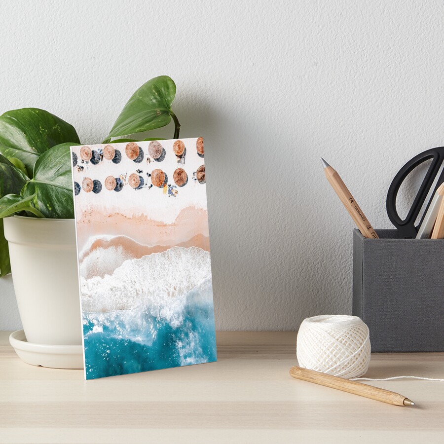 "Aerial Beach Print, Ocean Beach Photography, Aerial Photography, Sea