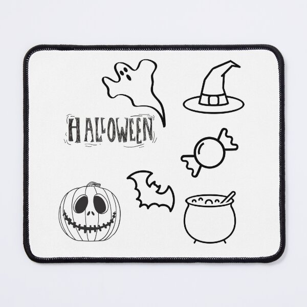 Item preview, HALLOWEEN STICKERS - STICKER PACK - Black and White designed and sold by OMdesign10.