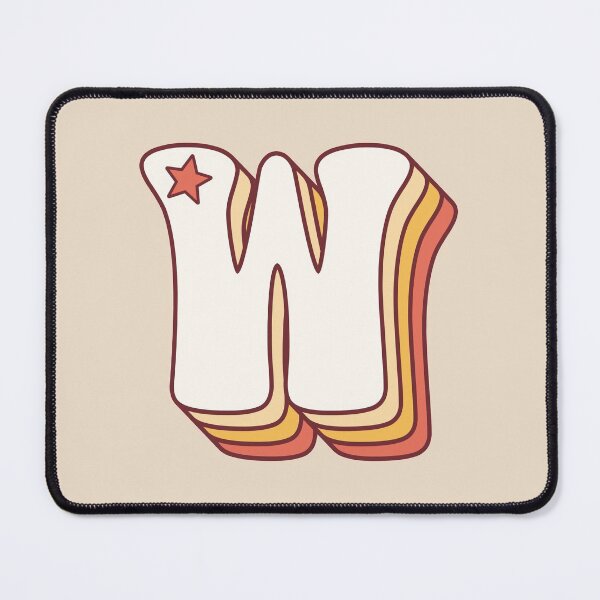 Item preview, Letter W Retro designed and sold by OkihanaShop.