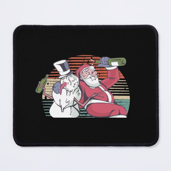 Item preview, drunk santa and snow man in holiday christmas 2022christmas funny graphic vintage retro  designed and sold by lovelystore200.