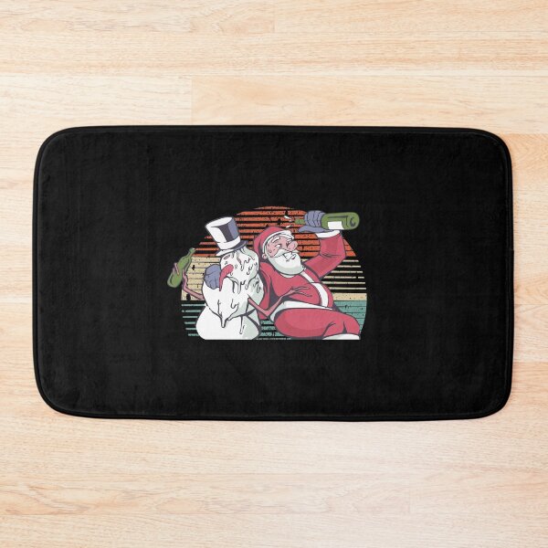 Item preview, drunk santa and snow man in holiday christmas 2022christmas funny graphic vintage retro  designed and sold by lovelystore200.