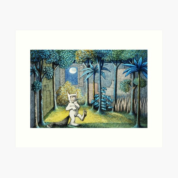 Where the Wild Things Are - Max in the jungle Art Print