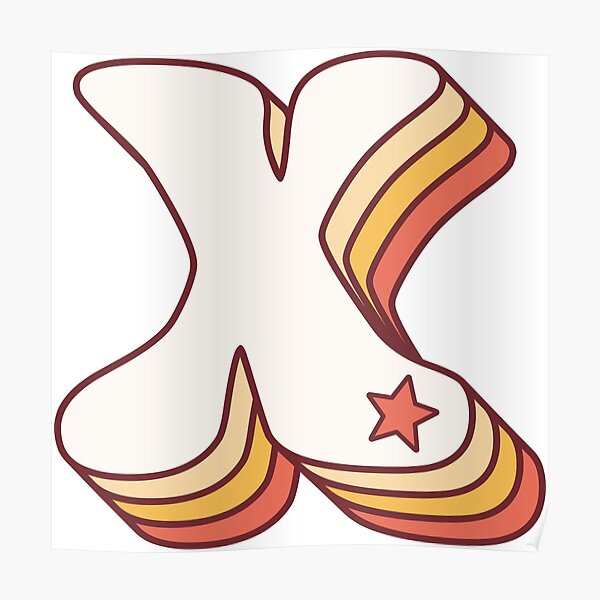 Letter X Posters Redbubble