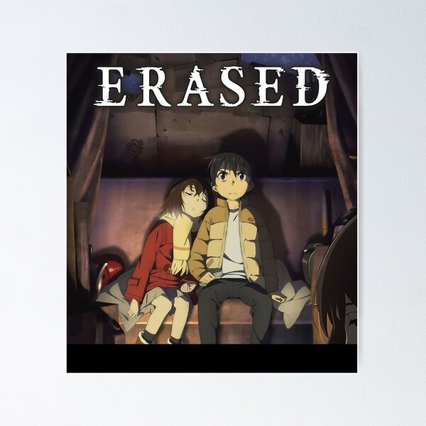 Erased Classic Anime Graphic Design Poster for Sale by Aquarixus