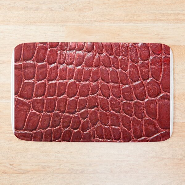 Item preview, Red Crocodile or Alligator Skin Pattern Bed Sheet Design designed and sold by PodiShawna.