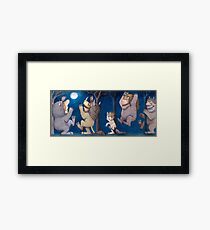 Wo die wilden Dinge wild sind Rumpus in der Nacht Gerahmtes Wandbild