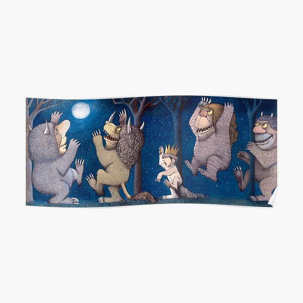 Where the Wild Things Are Wild Rumpus at night Poster