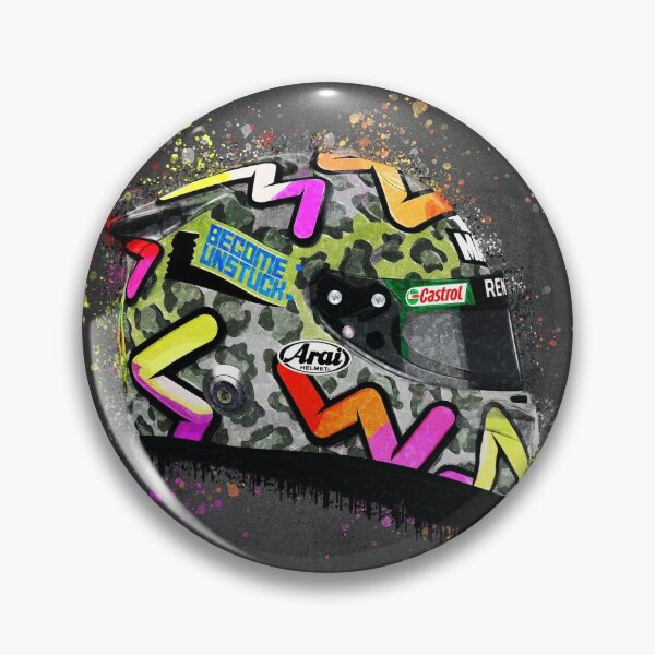 Item preview, Daniel Ricciardo - 2020 Splatter Art helmet designed and sold by JageOwen.