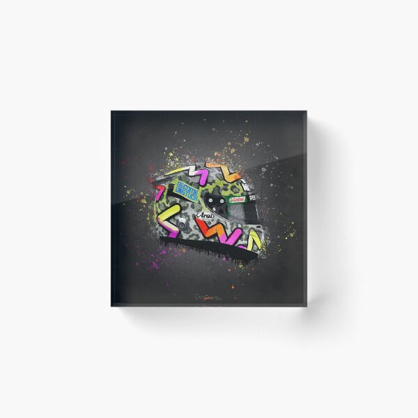 Item preview, Daniel Ricciardo - 2020 Splatter Art helmet designed and sold by JageOwen.