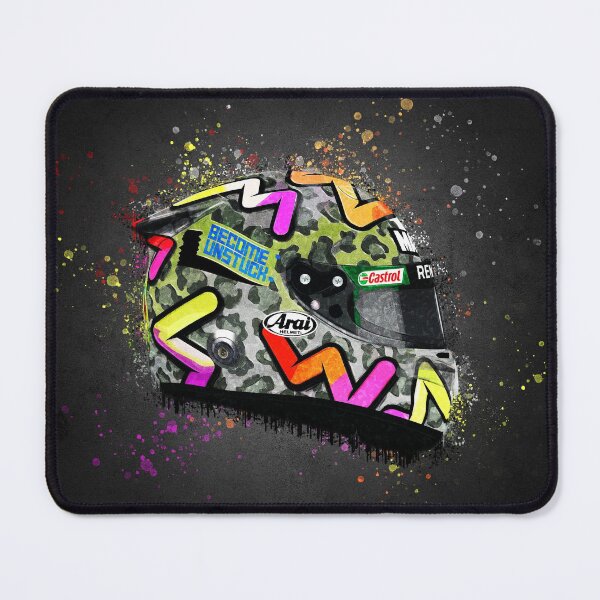 Item preview, Daniel Ricciardo - 2020 Splatter Art helmet designed and sold by JageOwen.