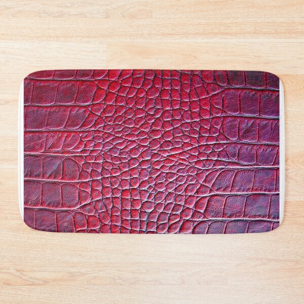 Item preview, Red Maroon Crocodile or Alligator Skin Pattern Bed Sheet Design designed and sold by PodiShawna.
