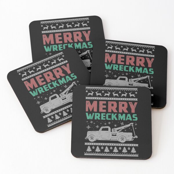 Item preview, Tow Truck Ugly Christmas Sweater Merry Xmas Towing designed and sold by lishakaren.