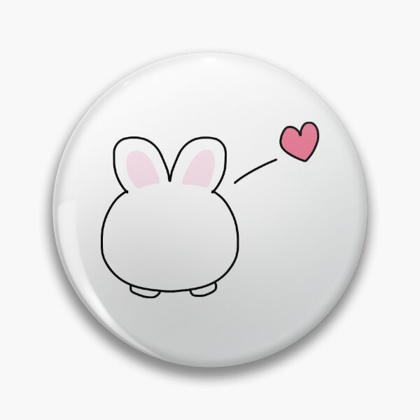Item preview, Simple Bunny Rabbit (With Pink Heart) designed and sold by STUDIO-72.