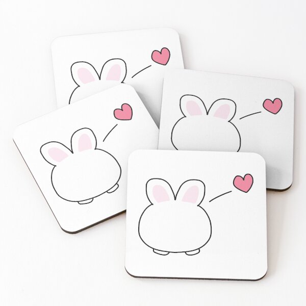 Item preview, Simple Bunny Rabbit (With Pink Heart) designed and sold by STUDIO-72.