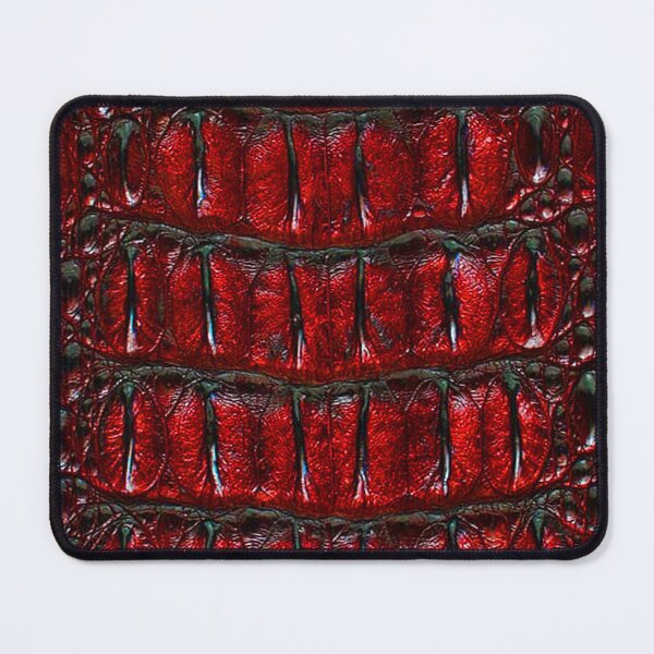 Item preview, Red Maroon Crocodile or Alligator Skin Pattern Bed Sheet Design designed and sold by PodiShawna.