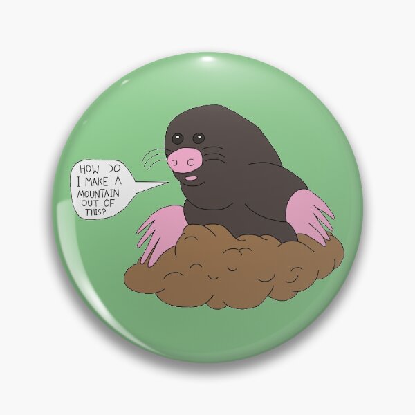 Item preview, Mole in a molehill designed and sold by AnnieHines.