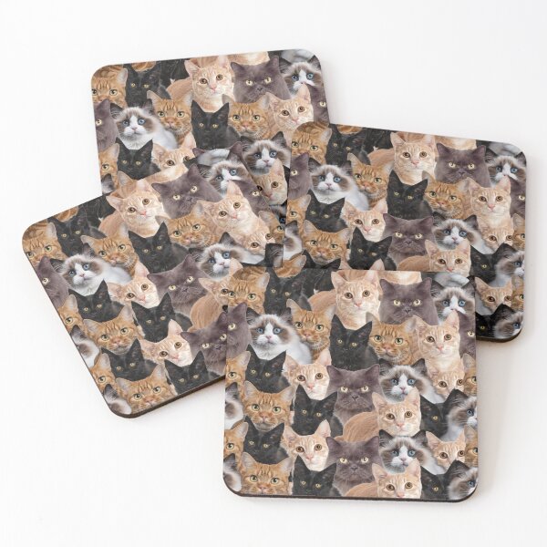 Item preview, CAT OBSESSION PATTERn designed and sold by bluAvocado.