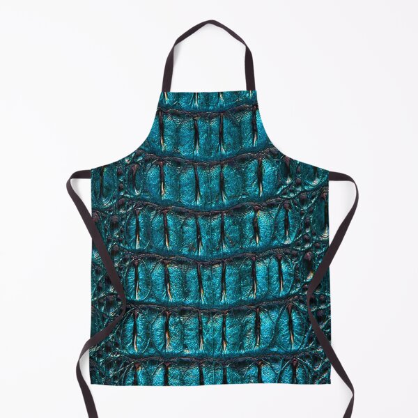 Item preview, Blue Crocodile or Alligator Skin Pattern Bed Sheet Design designed and sold by PodiShawna.