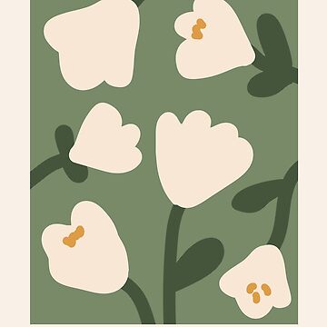 Artwork thumbnail, Flower market print, Antalya, Posters aesthetic, Tulips, Exhibition poster, Cottagecore decor, Abstract flowers by KristinityArt