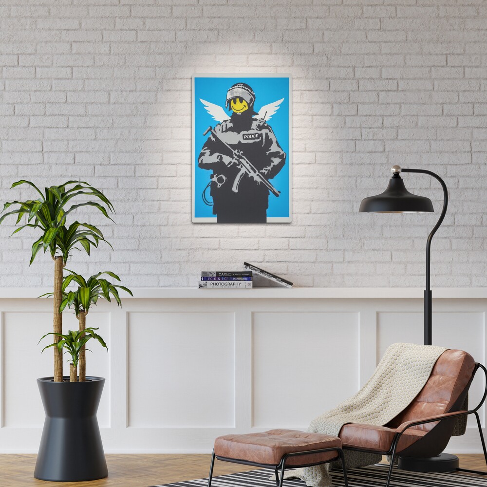 Banksy Flying Copper Art Banksy Flying Copper Art