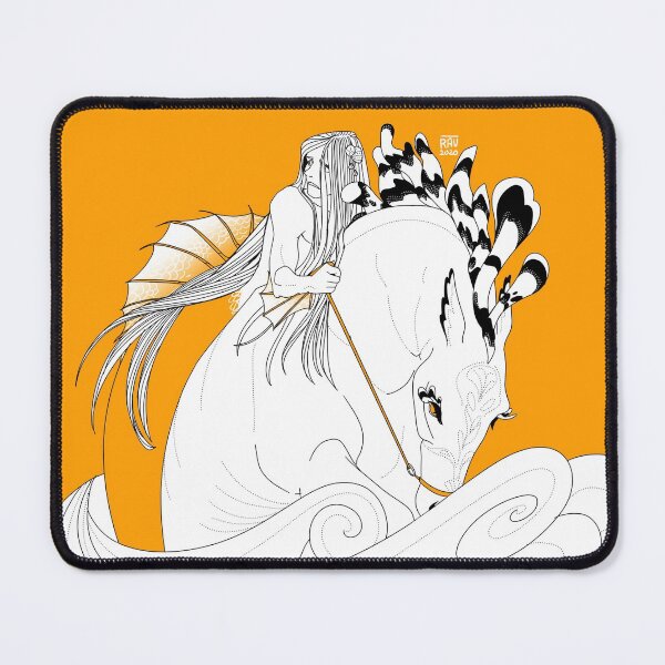Item preview, Mermaid on the run on a seahorse designed and sold by LeBakarau.