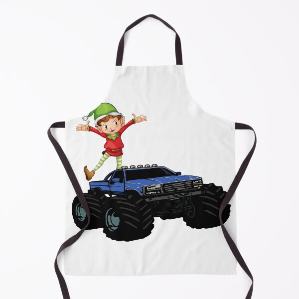 Item preview, Christmas Elf Riding Monster Truck designed and sold by STOREMAAR.
