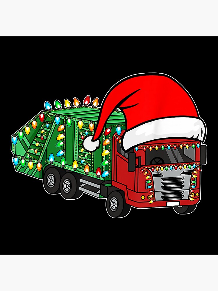 "Garbage Truck Toy Funny Christmas Trash Trucks" Poster for Sale by