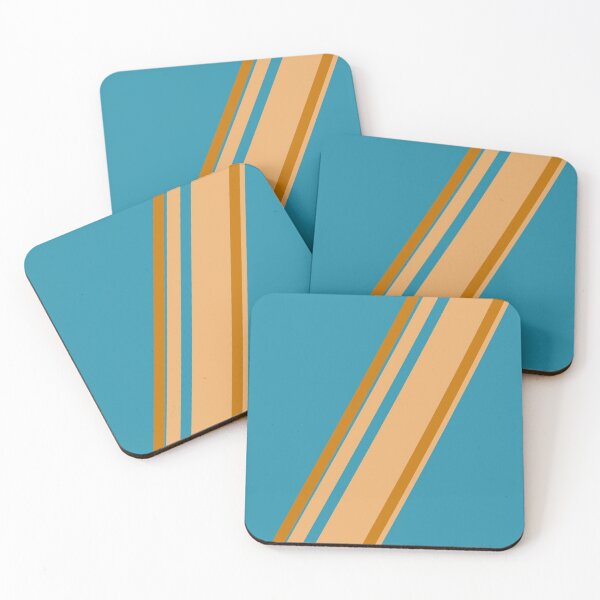 Item preview, Beach ~ Blue / Orange Stripe Design designed and sold by TomSaturnV.