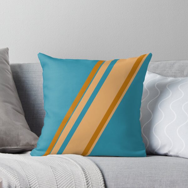 Item preview, Beach ~ Blue / Orange Stripe Design designed and sold by TomSaturnV.