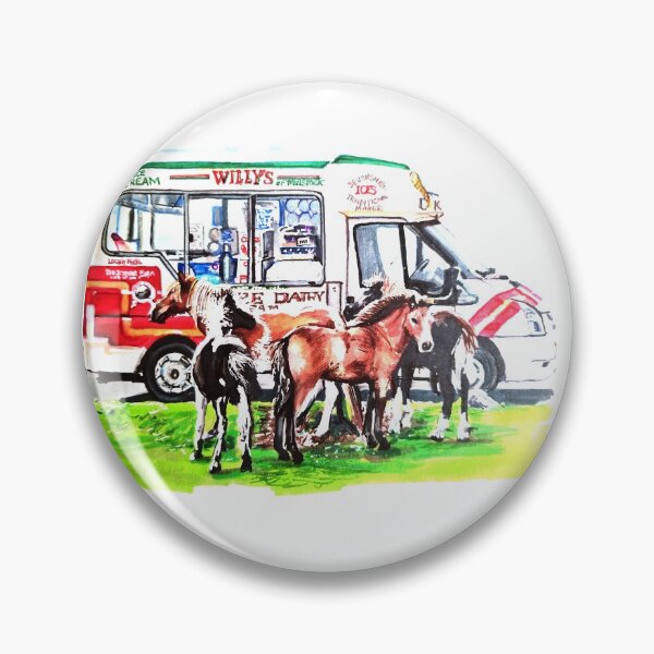 Item preview, Icecream & Ponies designed and sold by LornaBowdenART.