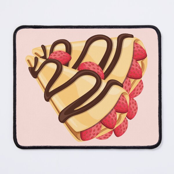 Item preview, Strawberry Crepes with Chocolate Drizzle designed and sold by Alicia Chee.